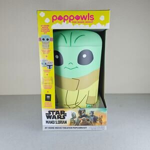 NEW Star Wars Mandalorian Poppowls At-Home Movie Theater Popcorn Kit Bucket bowl